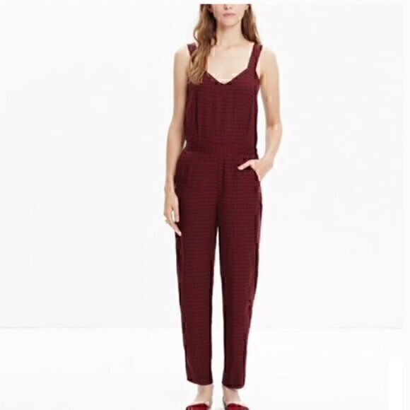 Madewell Tompkins Tank Jumpsuit in Hashtag Stripe - Picture 1 of 6